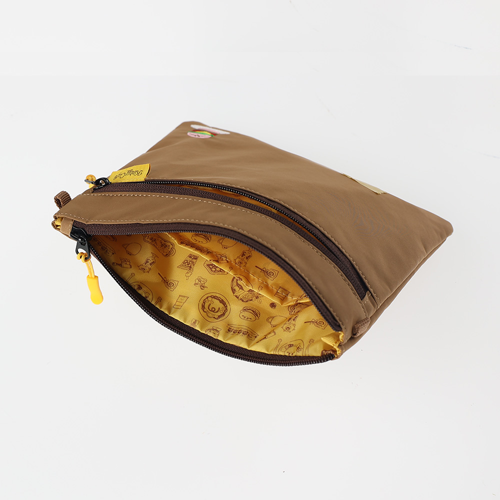 L様 フラットポーチ キャンバスL字ファスナーフラットポーチ（M）｜ノベルティ・物販・記念