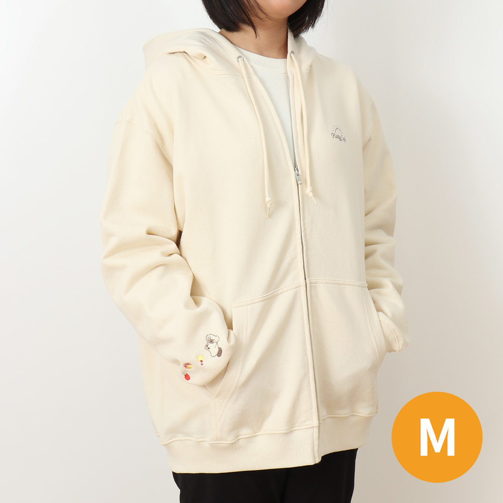 ※4月17日(金)12時発売開始※ジップアップパーカー ナチュラルM