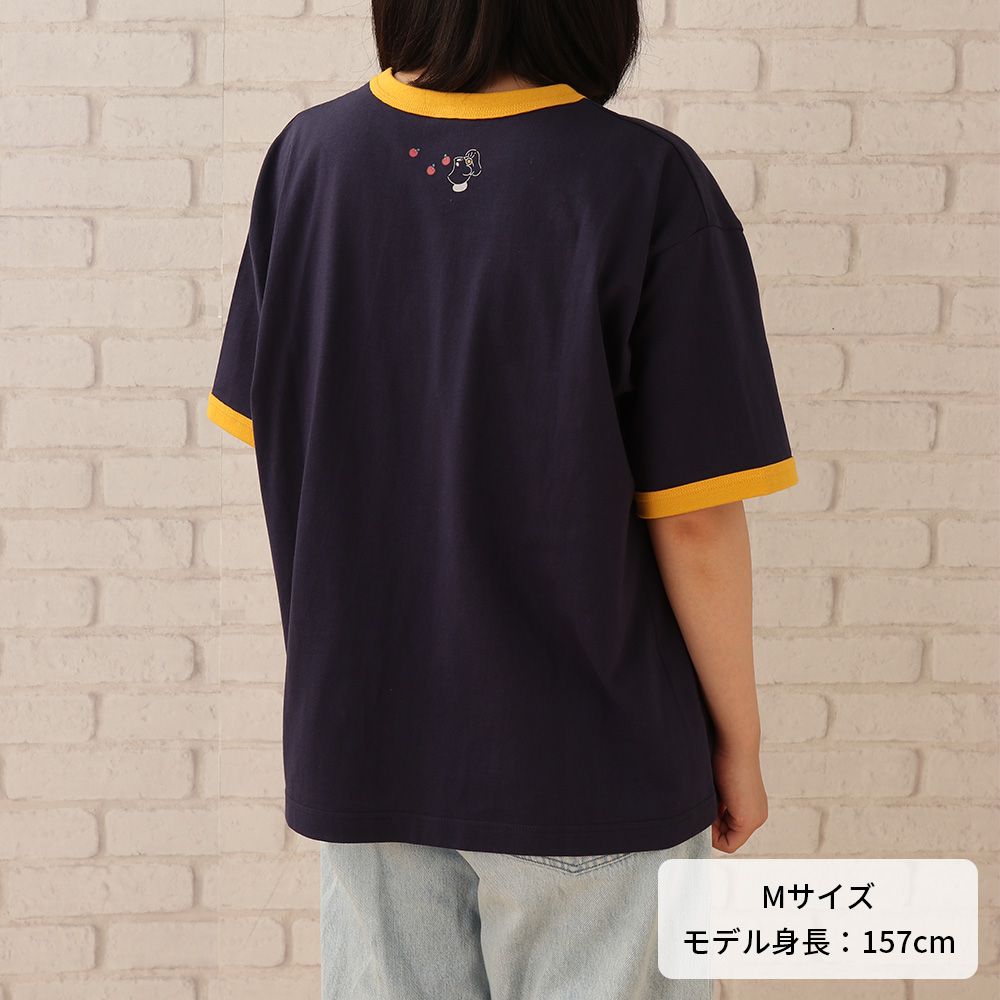リンガーTシャツ ネイビー M