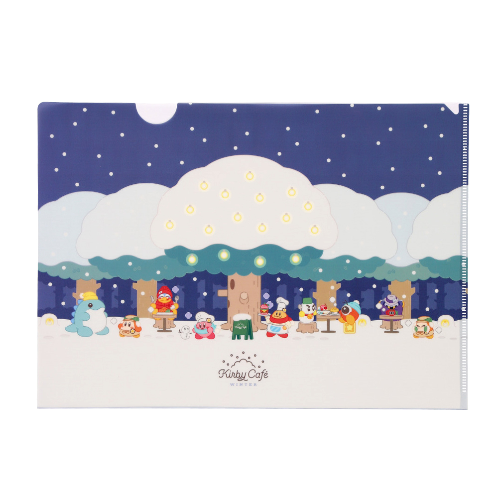 WINTER クリアファイル 冬の日のカービィカフェ