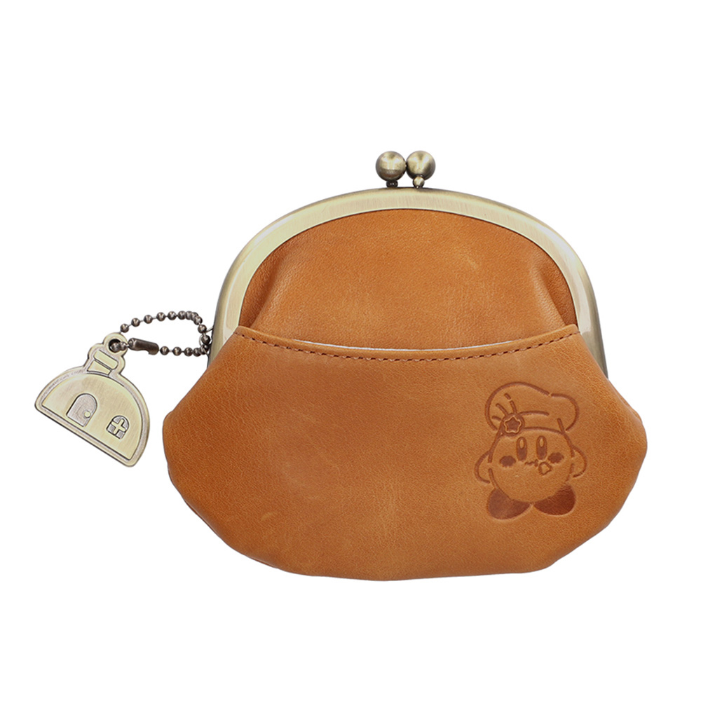 本革 がま口 M キャメル【カービィカフェポップアップストア】